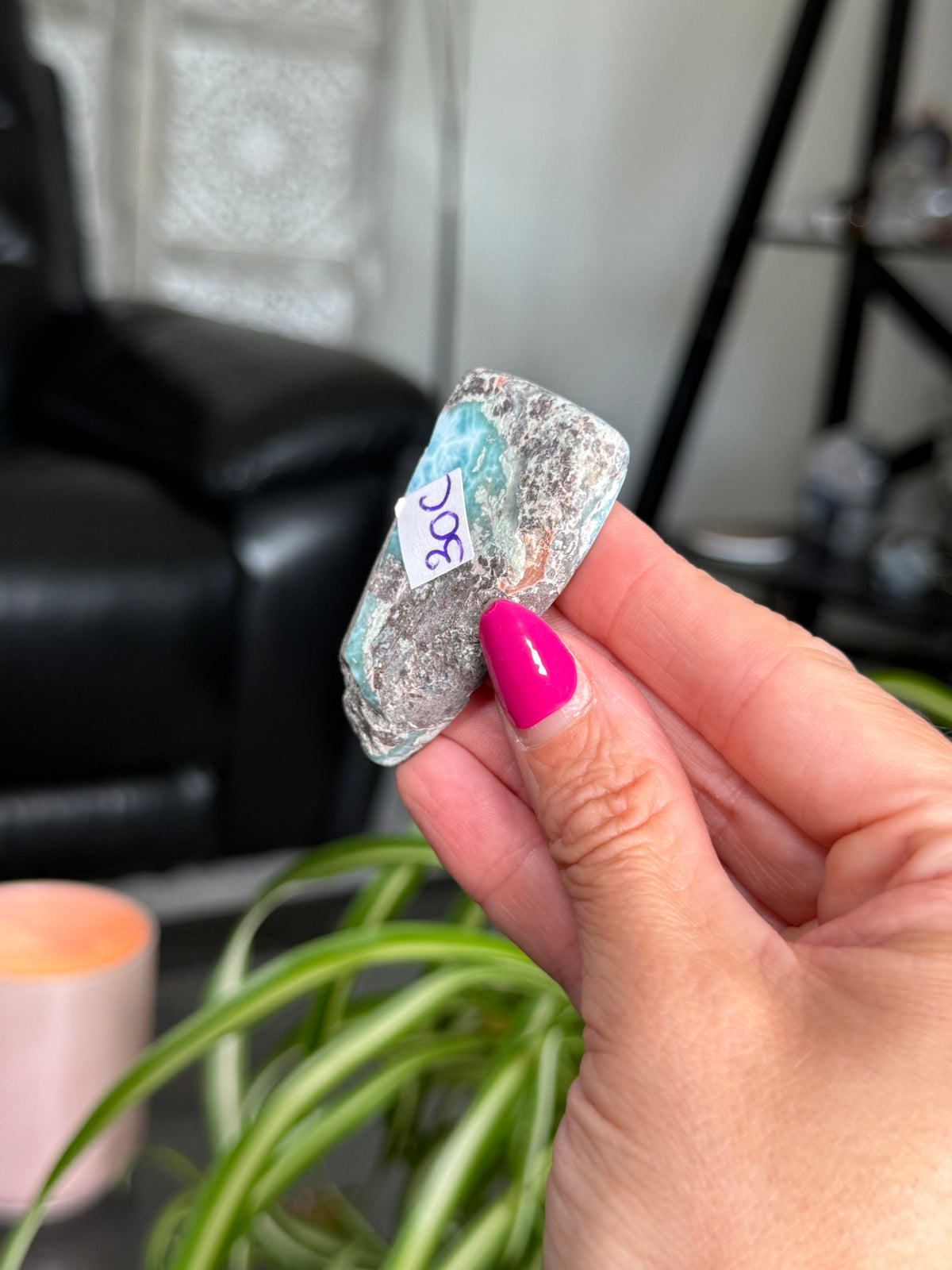 Larimar Polished Slice