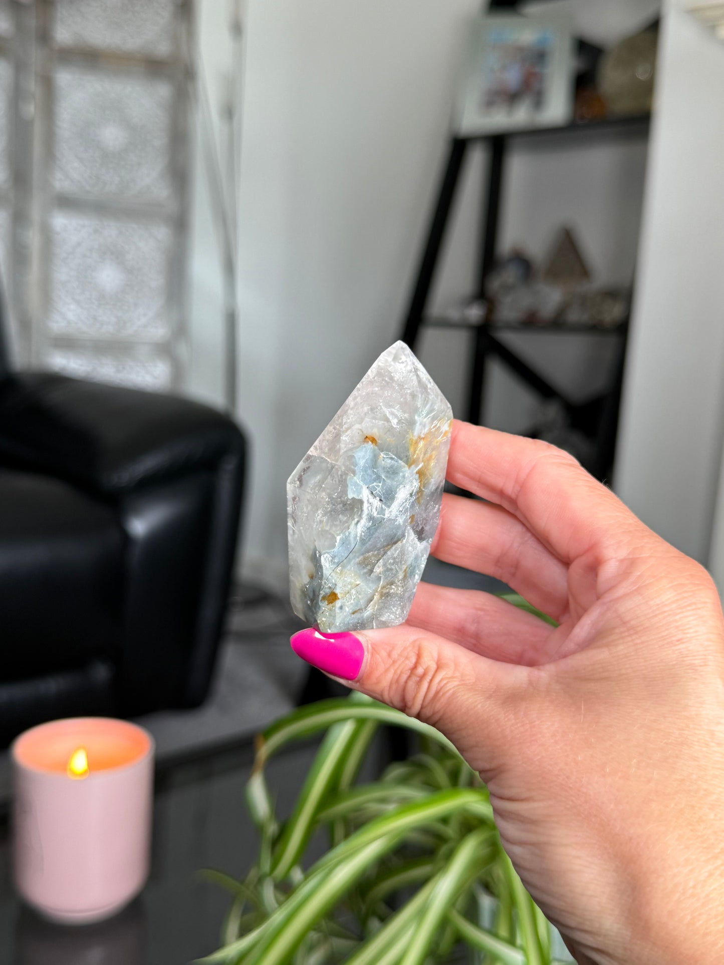 Blue Tara Tower - Part Polished