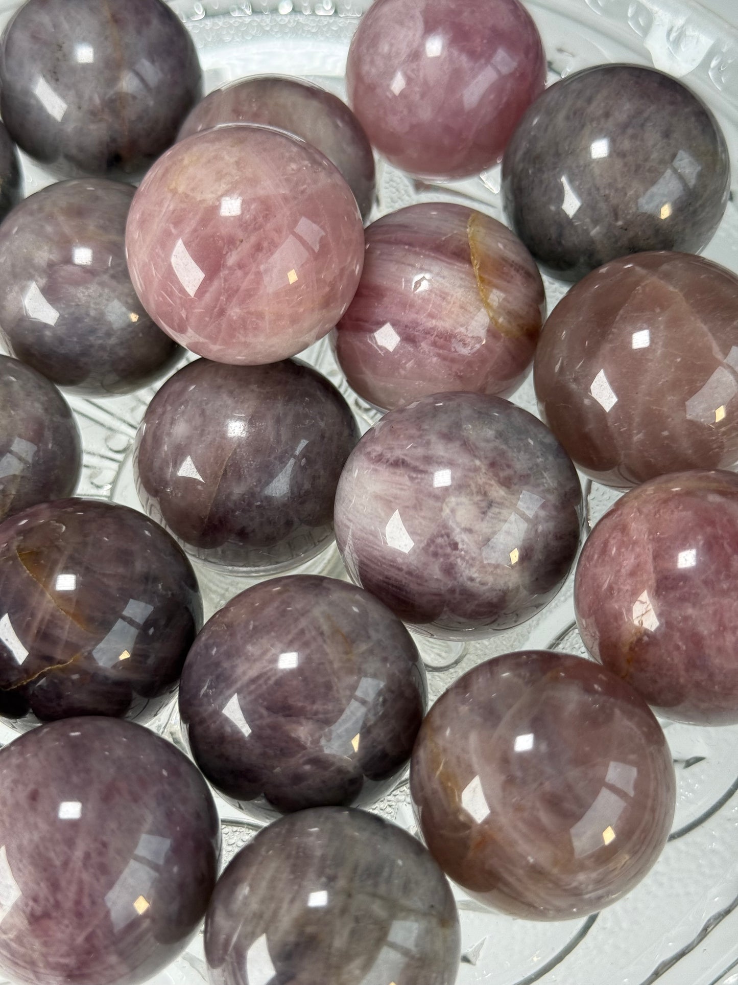 Lavender Rose Quartz Mini Sphere