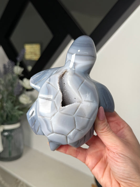 Agate Turtle With Stand