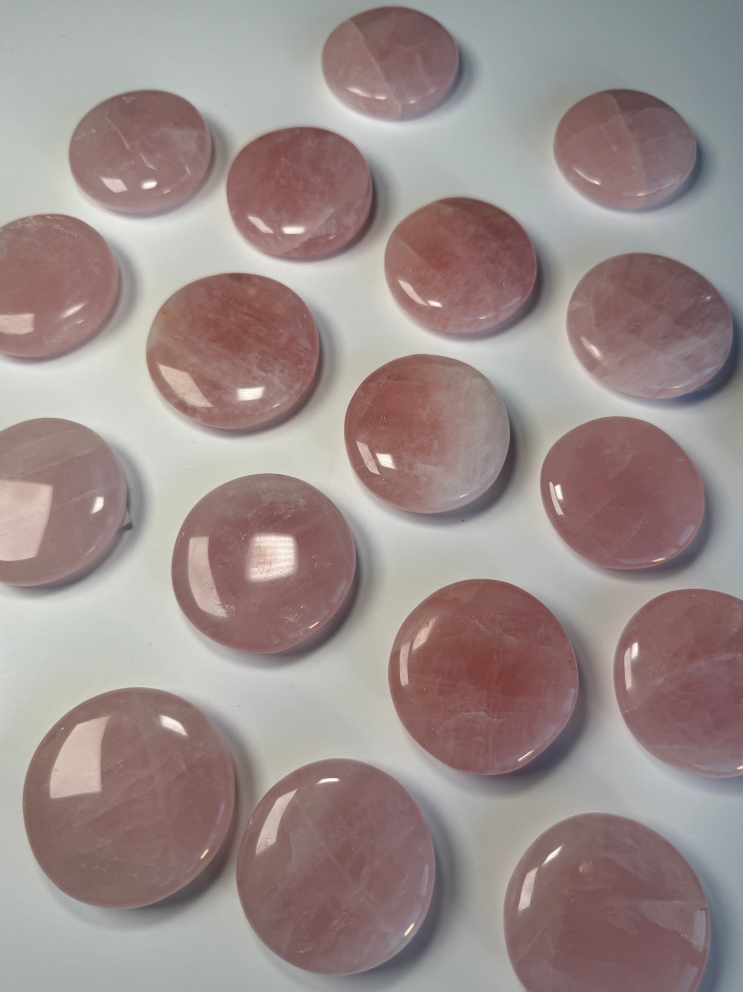 Rose Quartz Palm Stones
