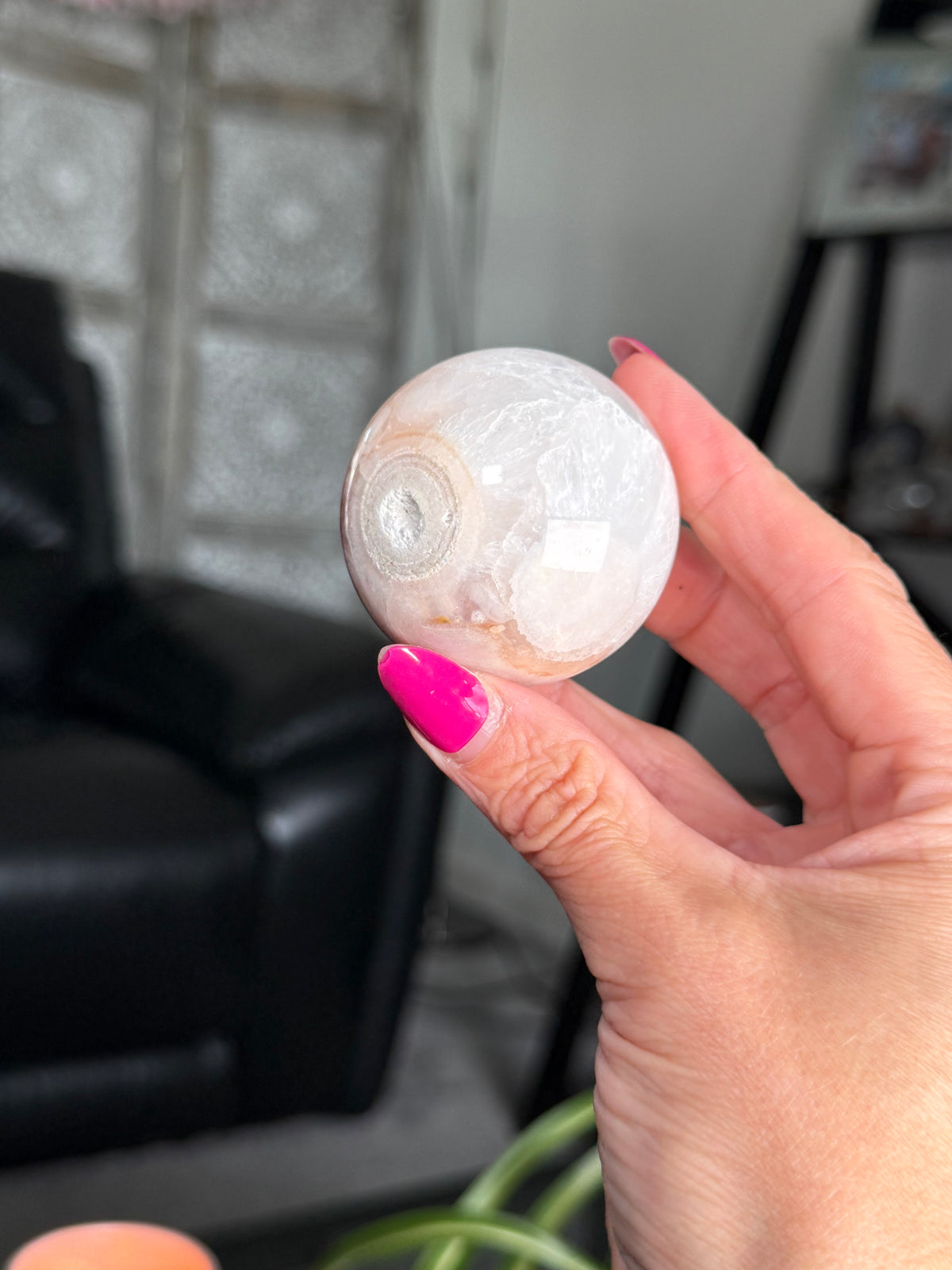 Flower Agate Sphere