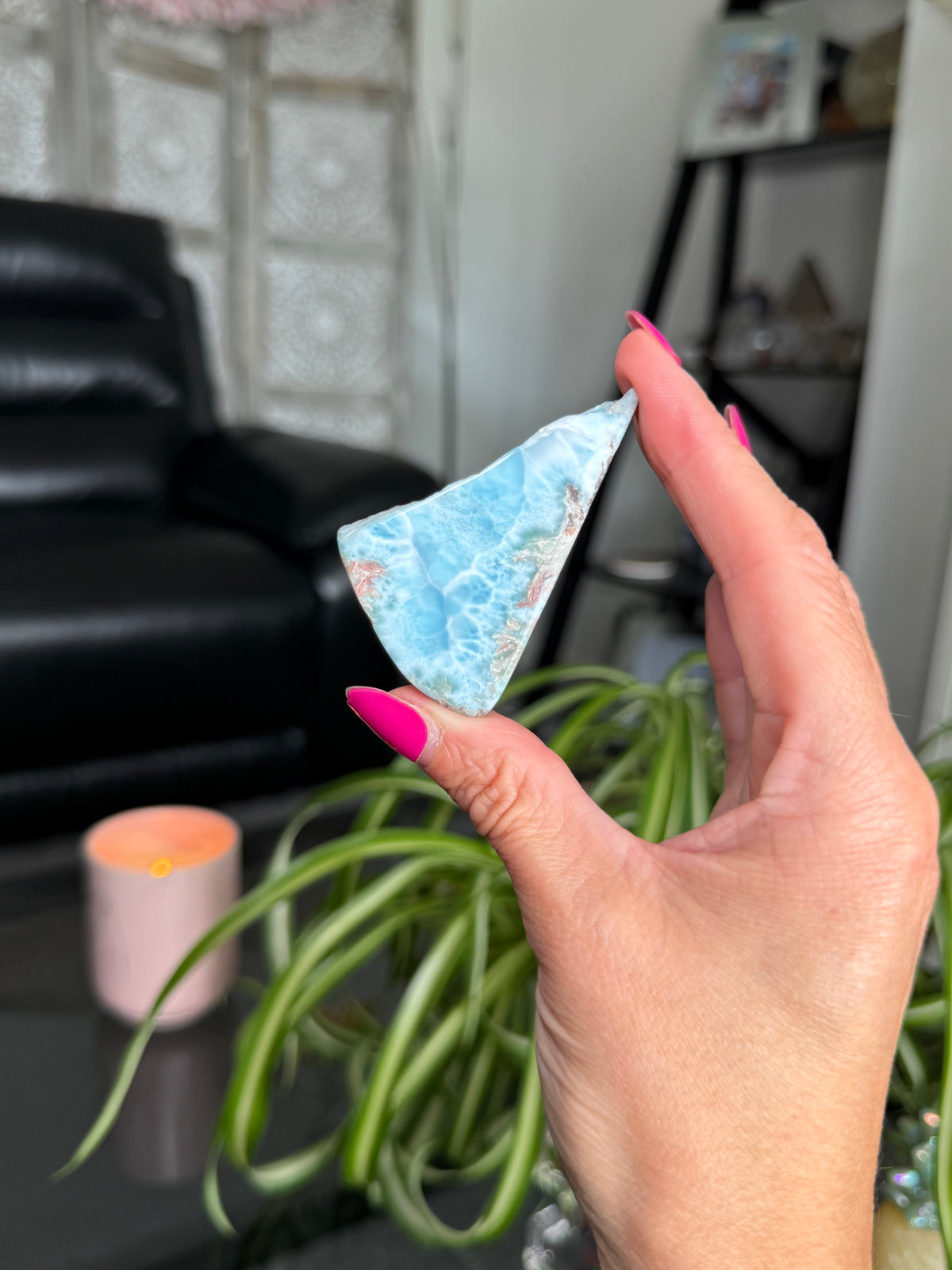 Larimar Polished Slice