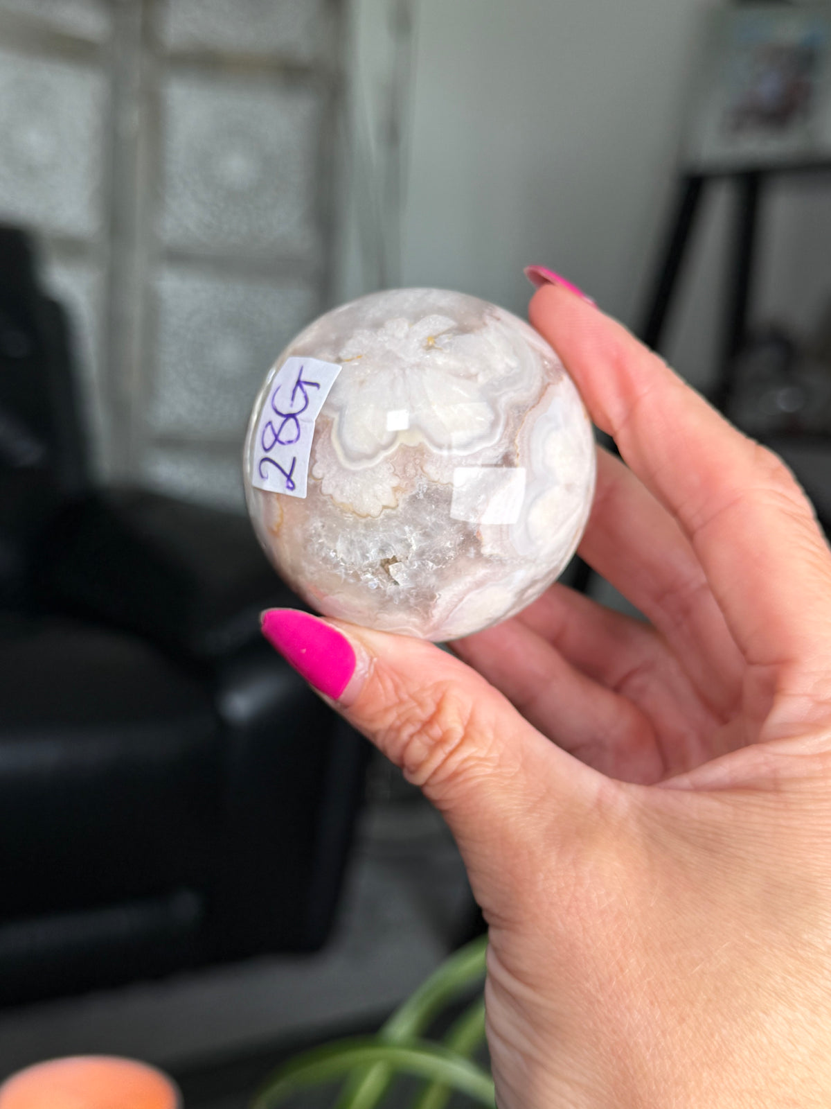 Flower Agate Sphere
