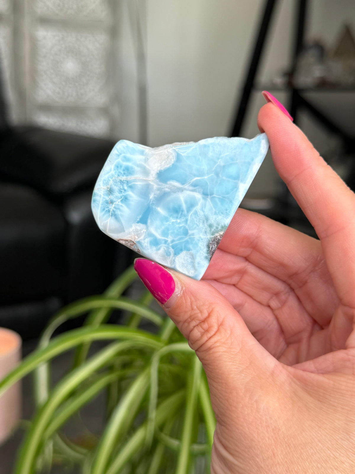 Larimar Polished Slice