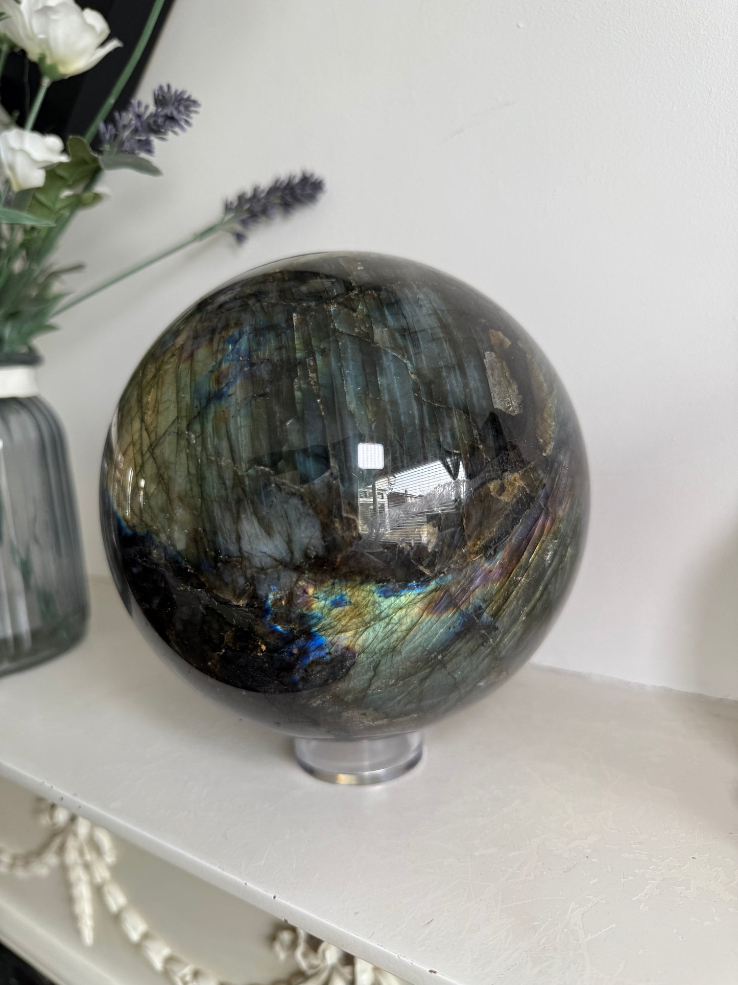 XL Labradorite Sphere - 5.1KG