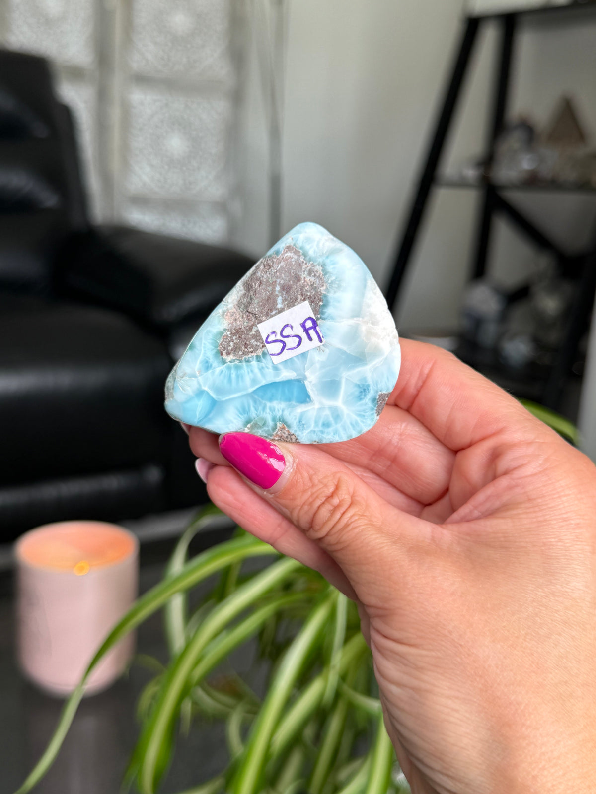 Larimar Polished Slice