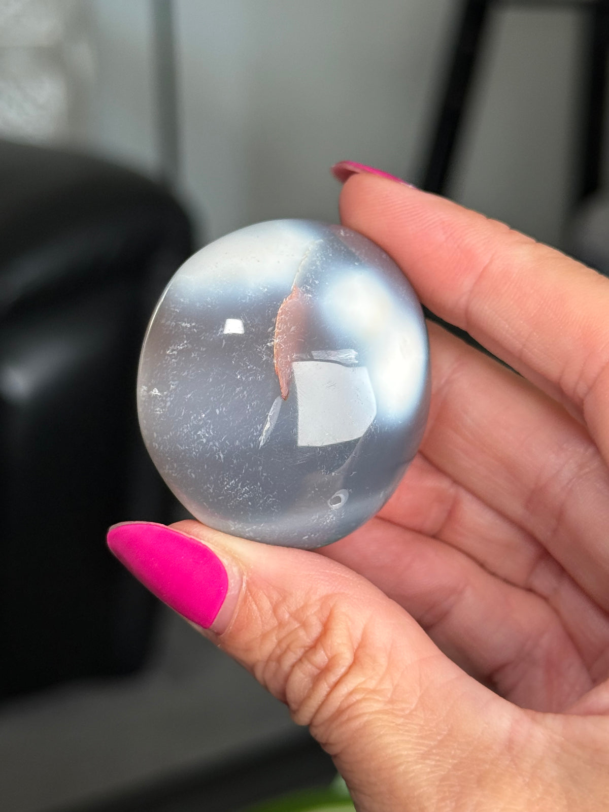 Orca Agate Palm Stone