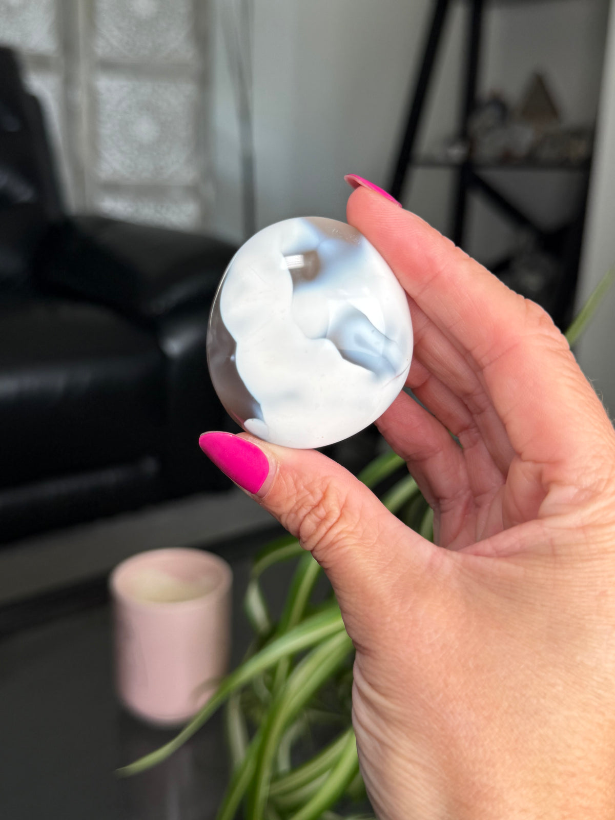 Orca Agate Palm Stone - Intuitively Chosen