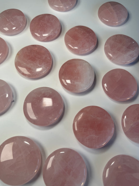 Rose Quartz Palm Stones