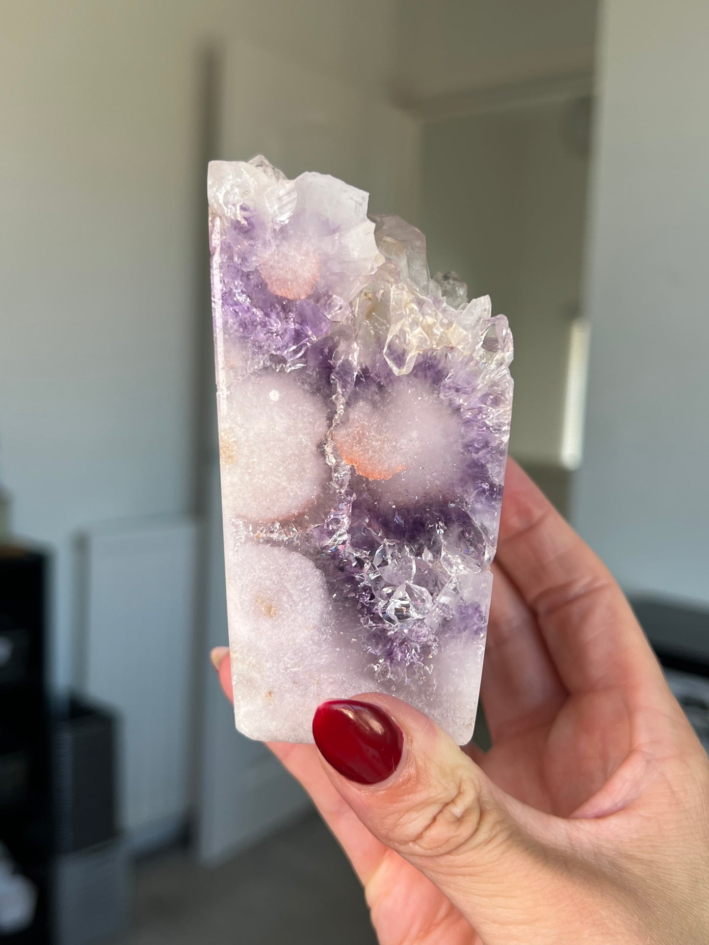 Extra Grade Pink Amethyst Tower
