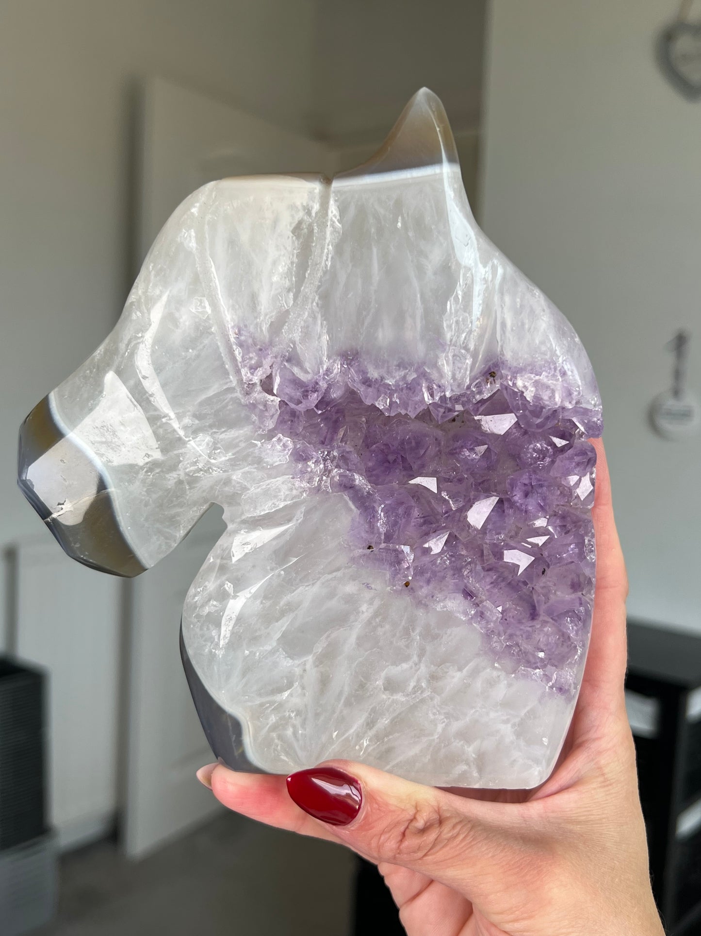 Statement Amethyst Agate Horse