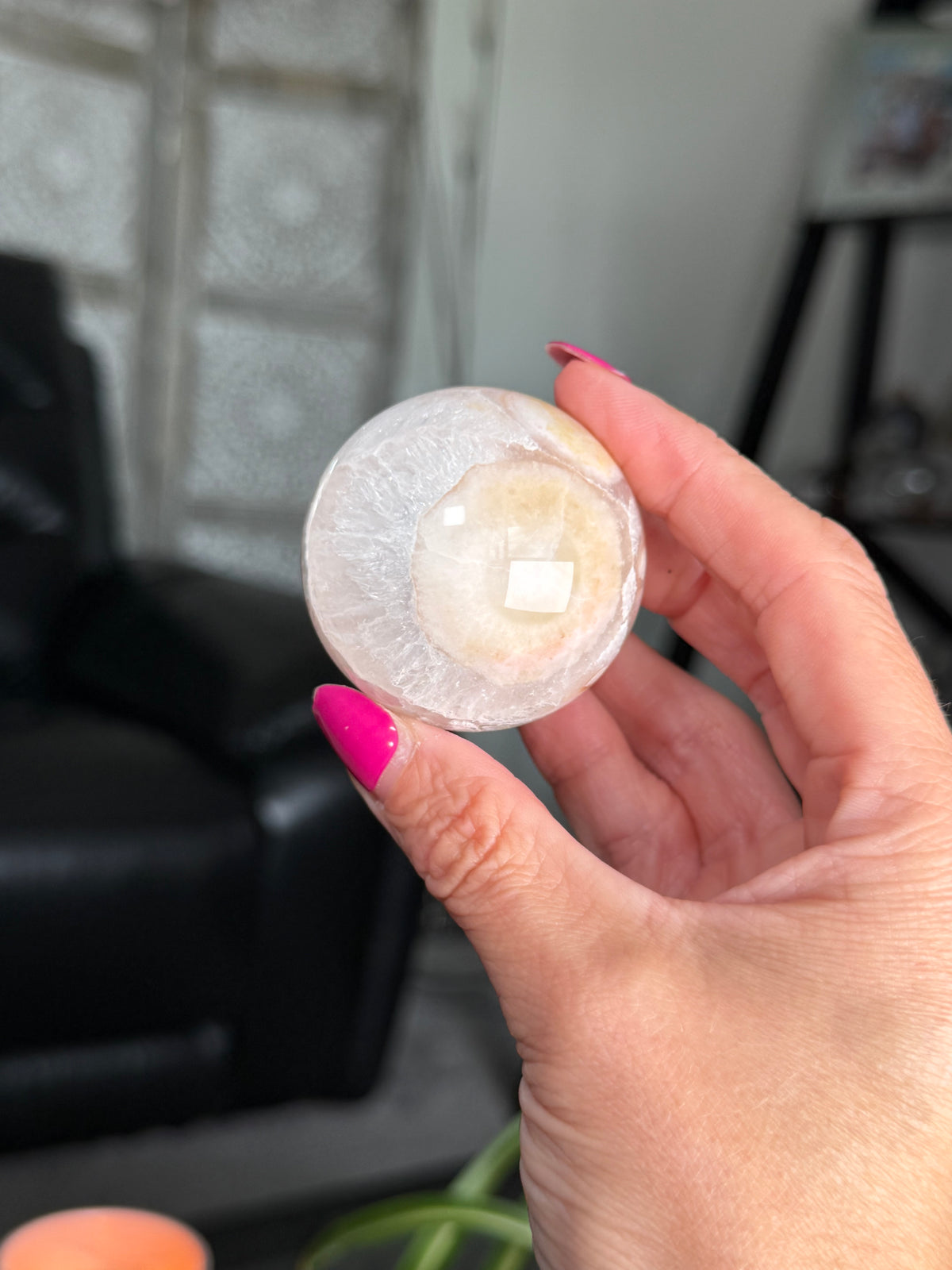 Flower Agate Sphere