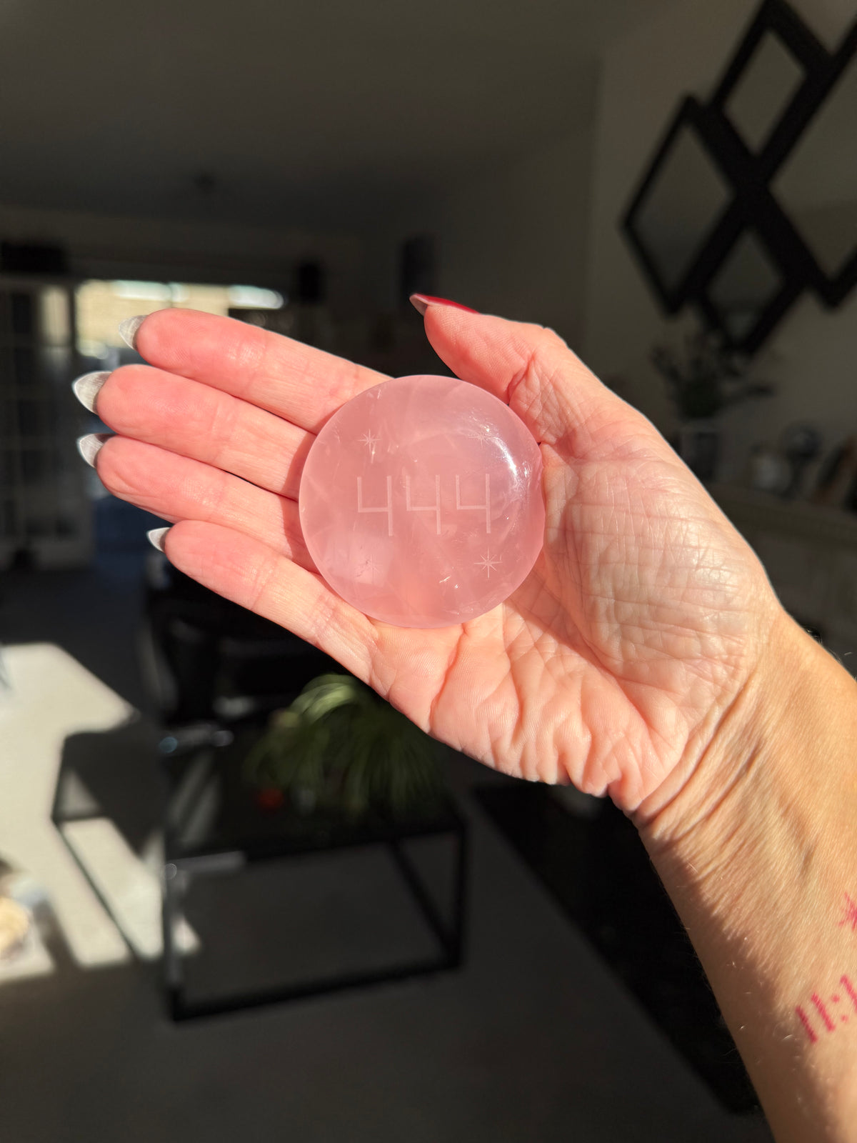 444 Rose Quartz Totem