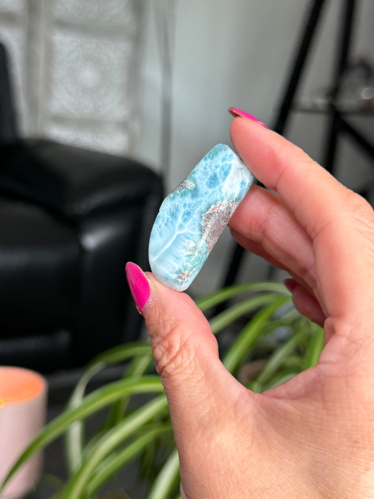 Larimar Polished Slice