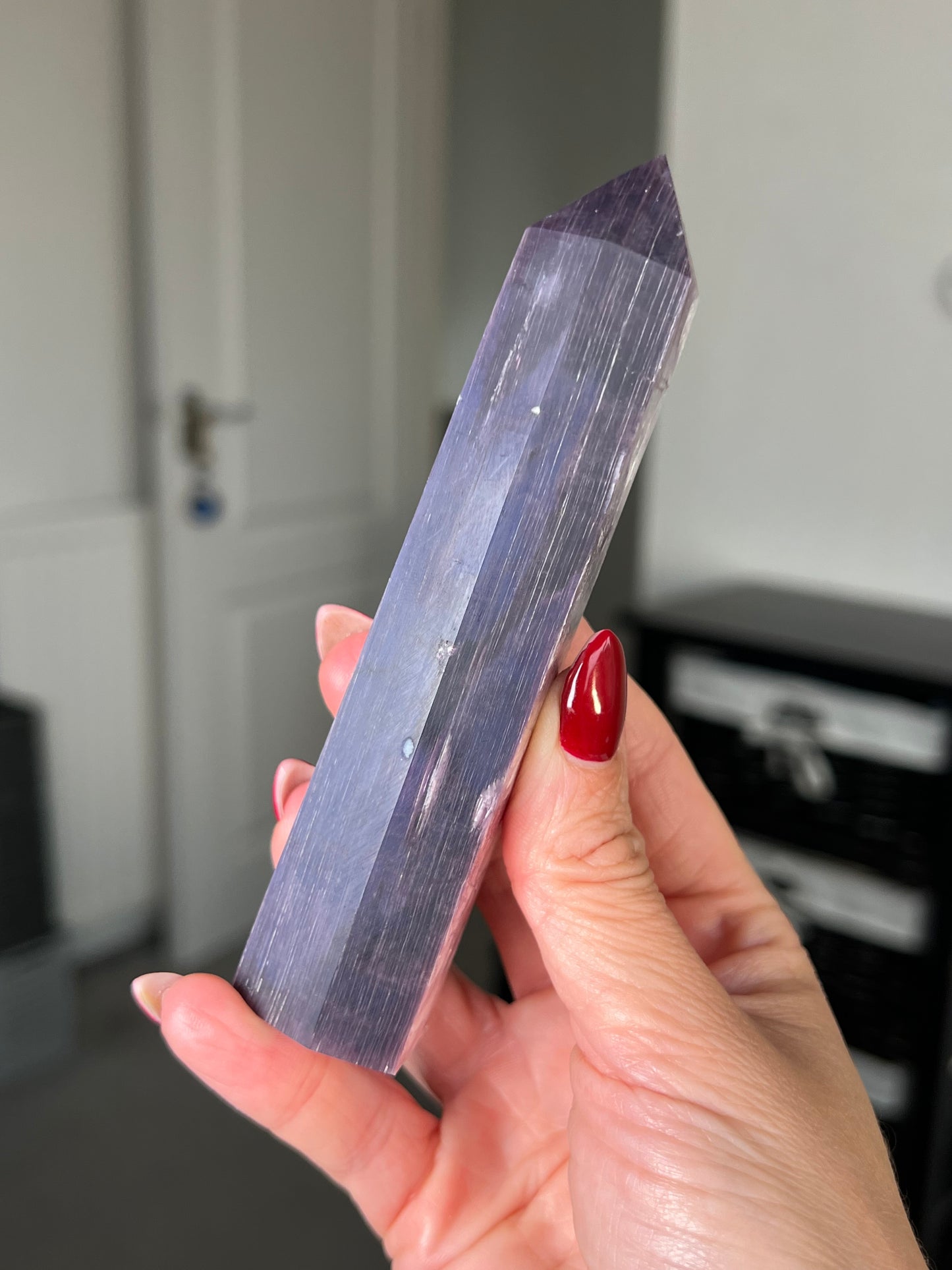 Gem Lepidolite Tower