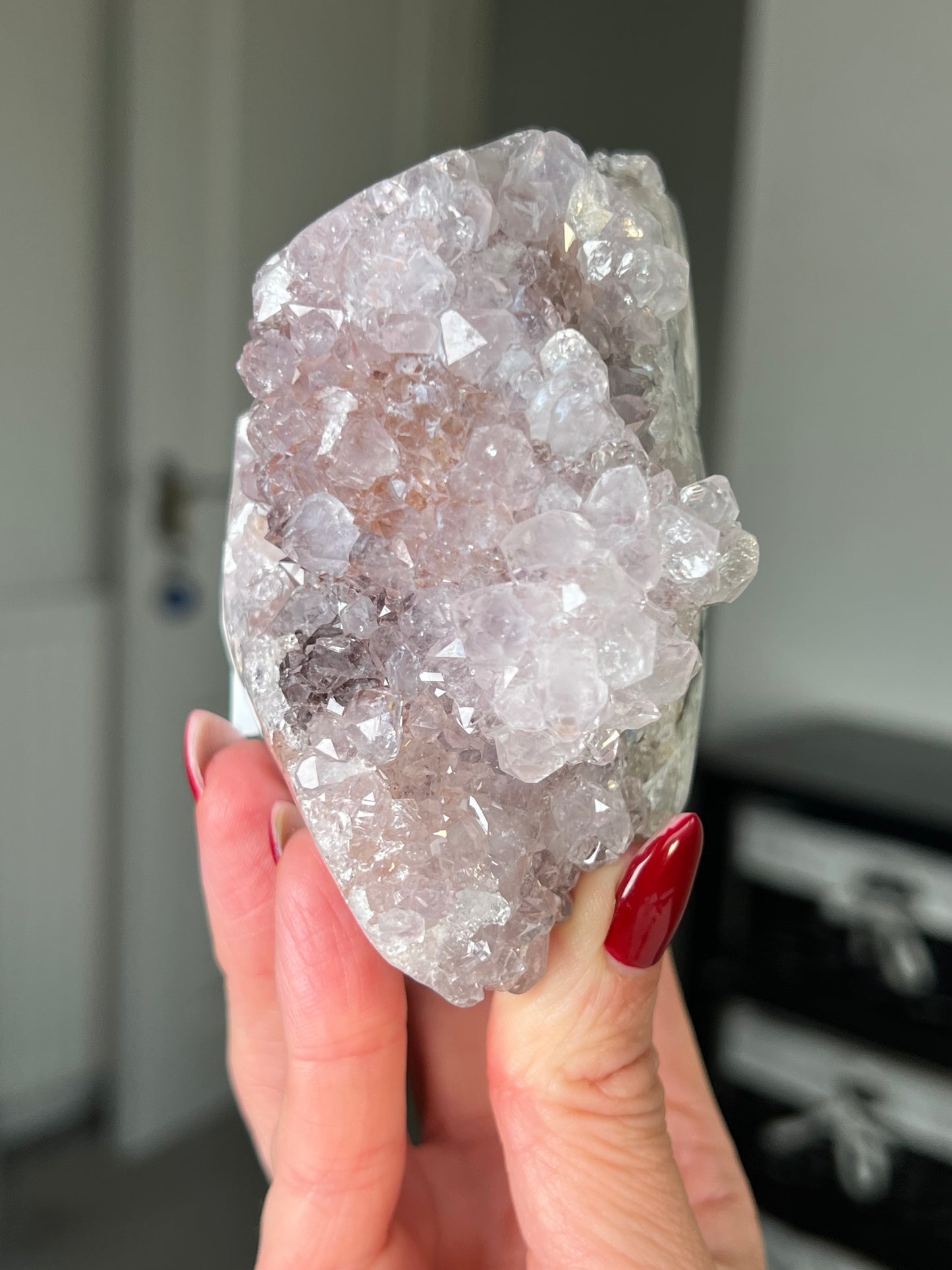 Pink Amethyst Freeform With Stand