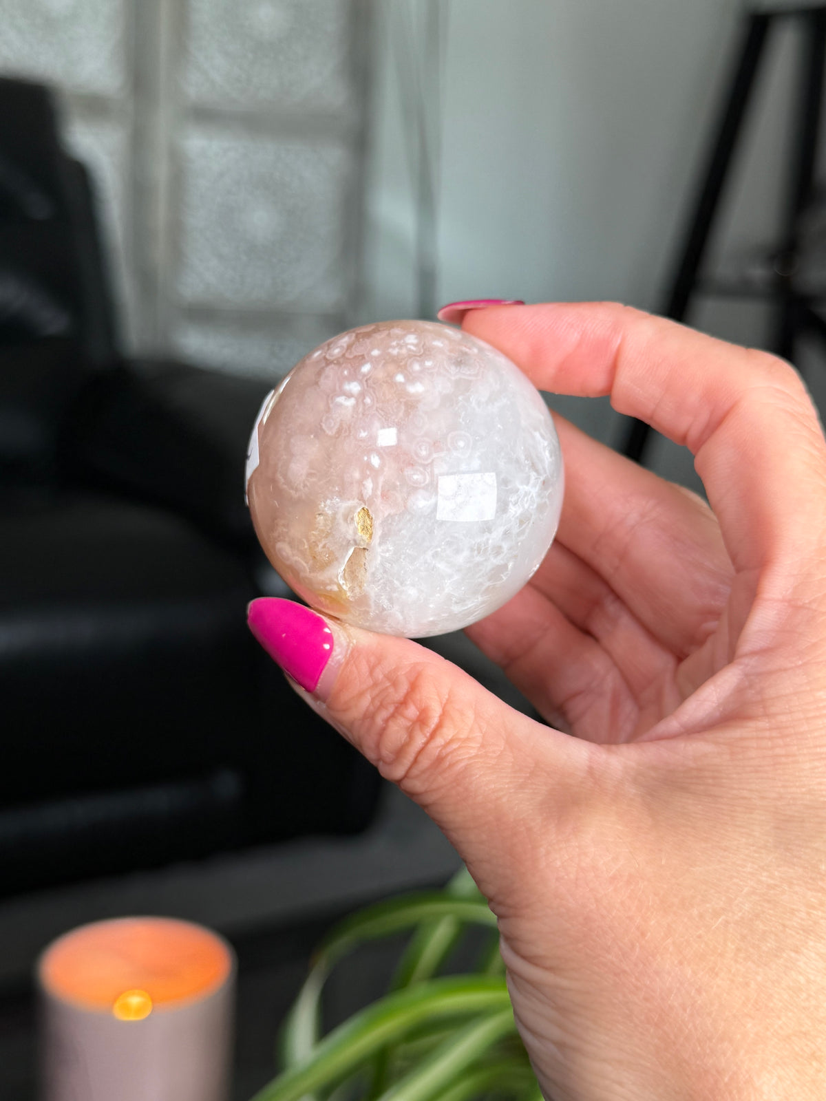 Flower Agate Sphere