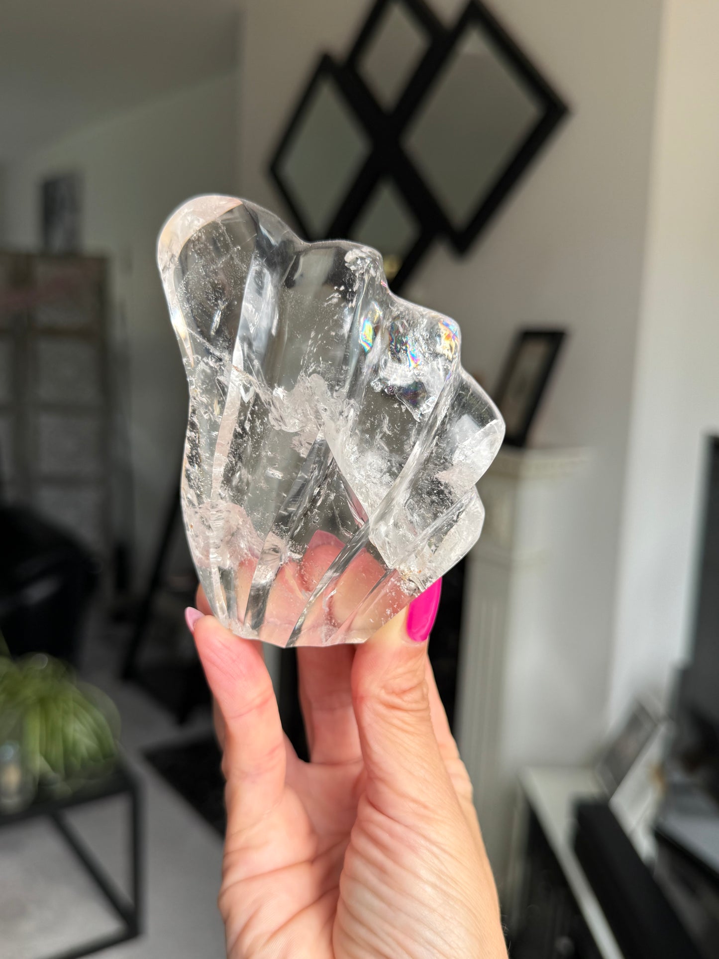 Master Carved Clear Quartz Wave