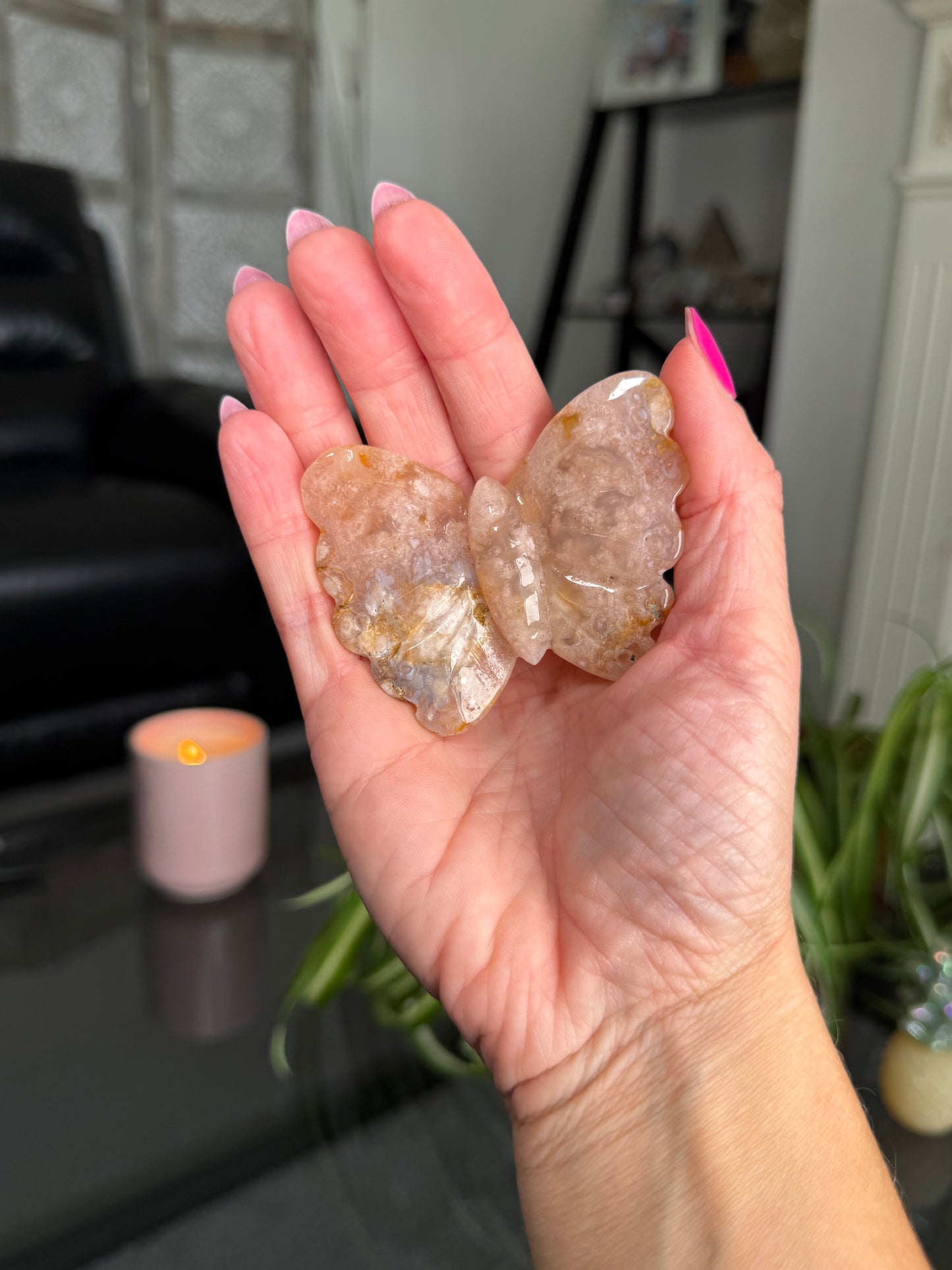 Flower Agate Butterfly