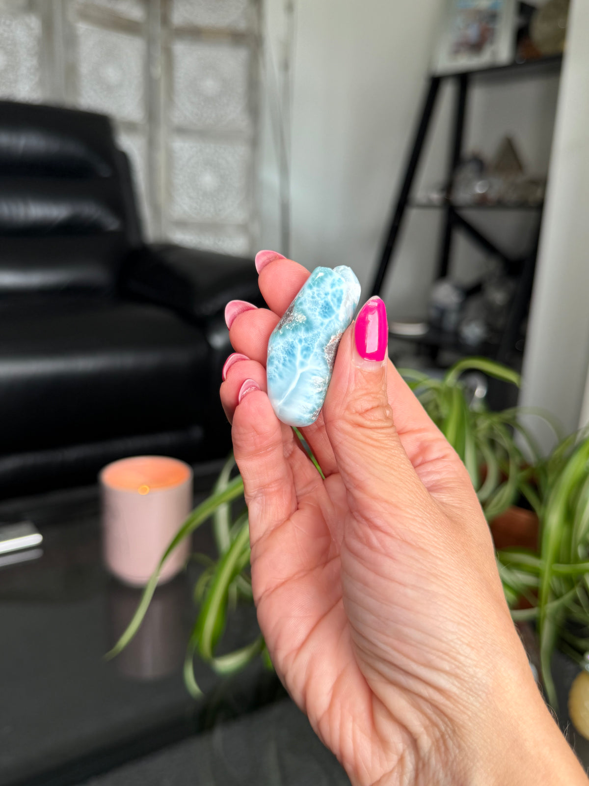 Larimar Polished Slice