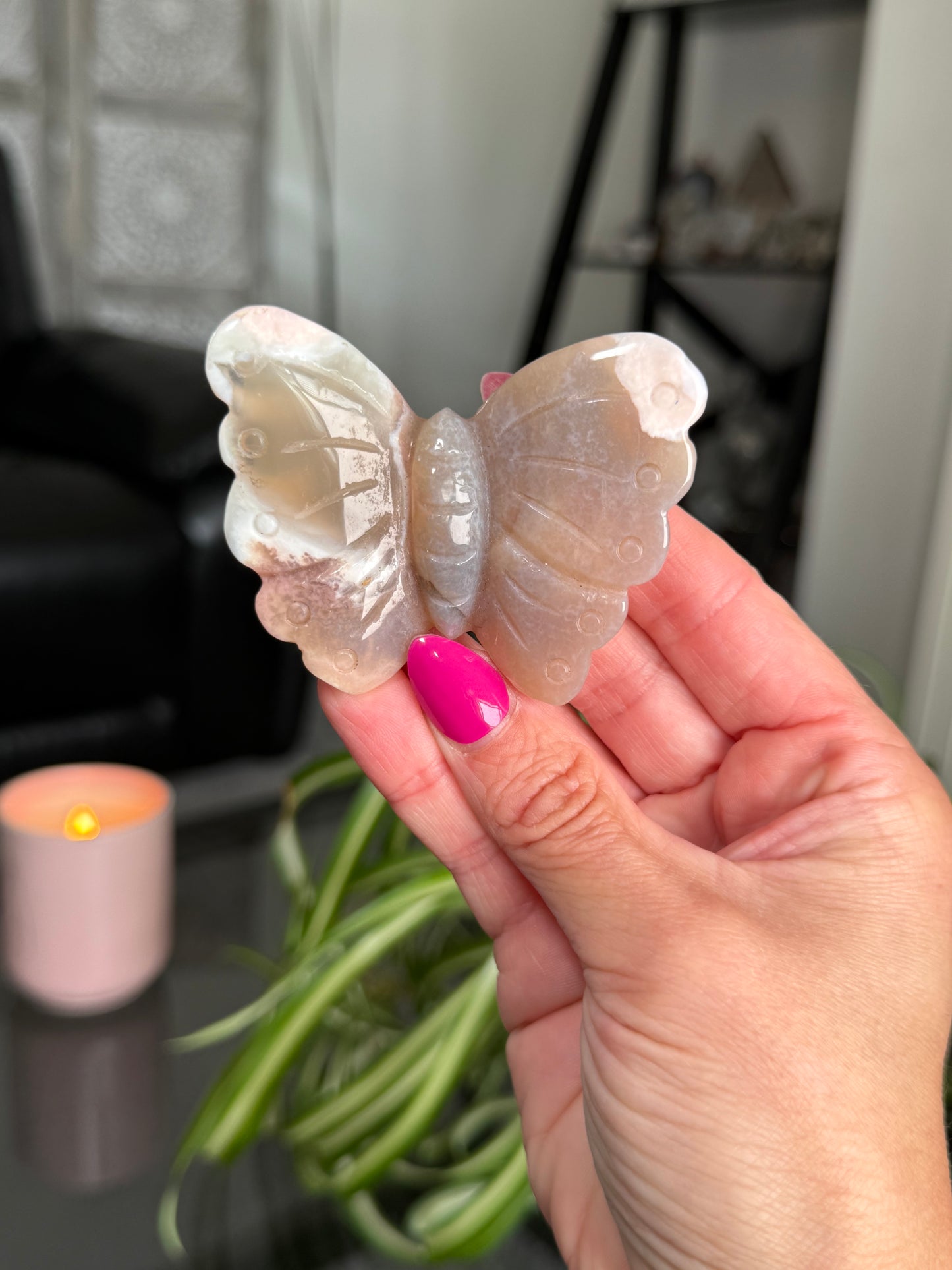Flower Agate Butterfly