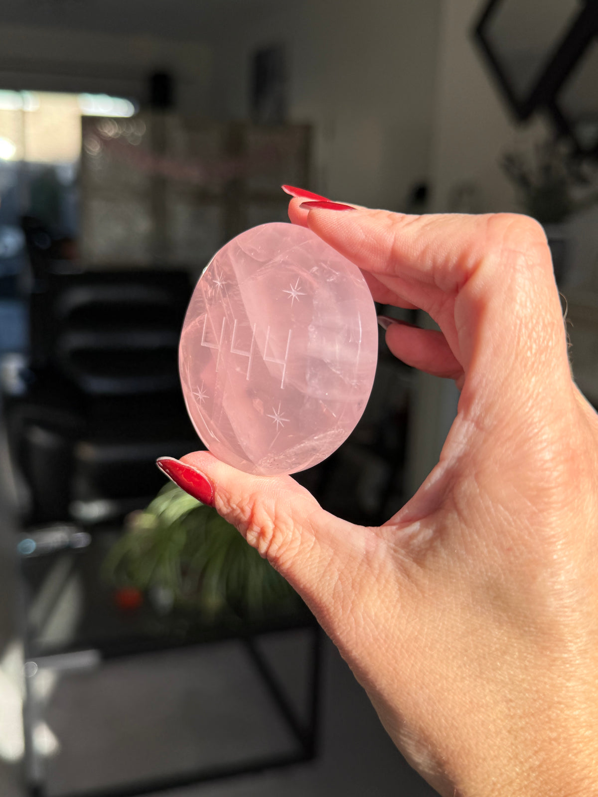 444 Rose Quartz Totem
