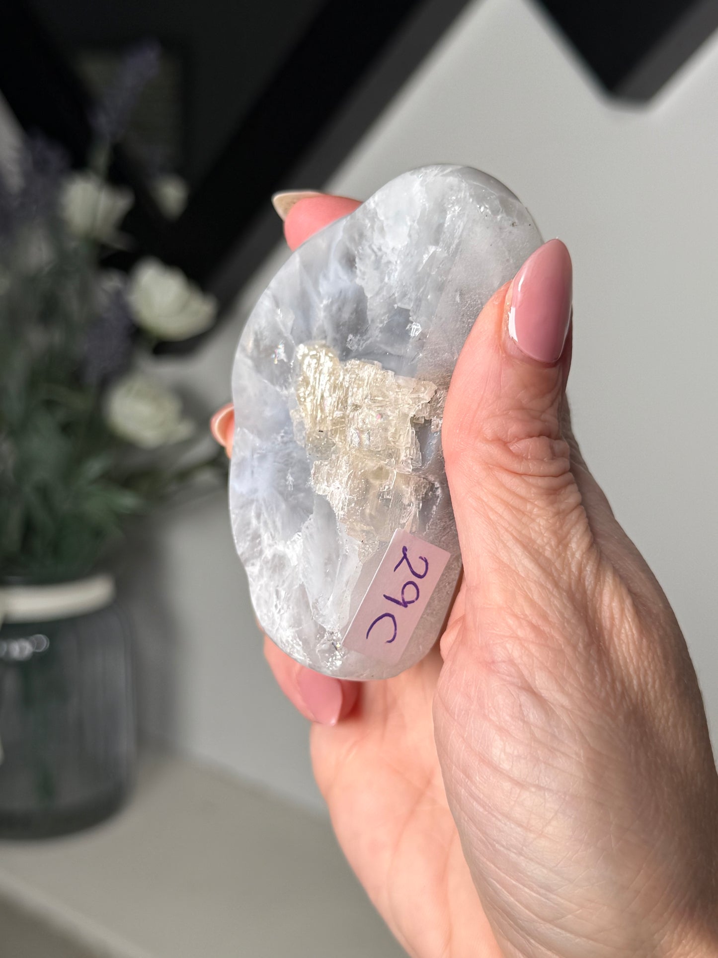 Agate Cloud With Calcite