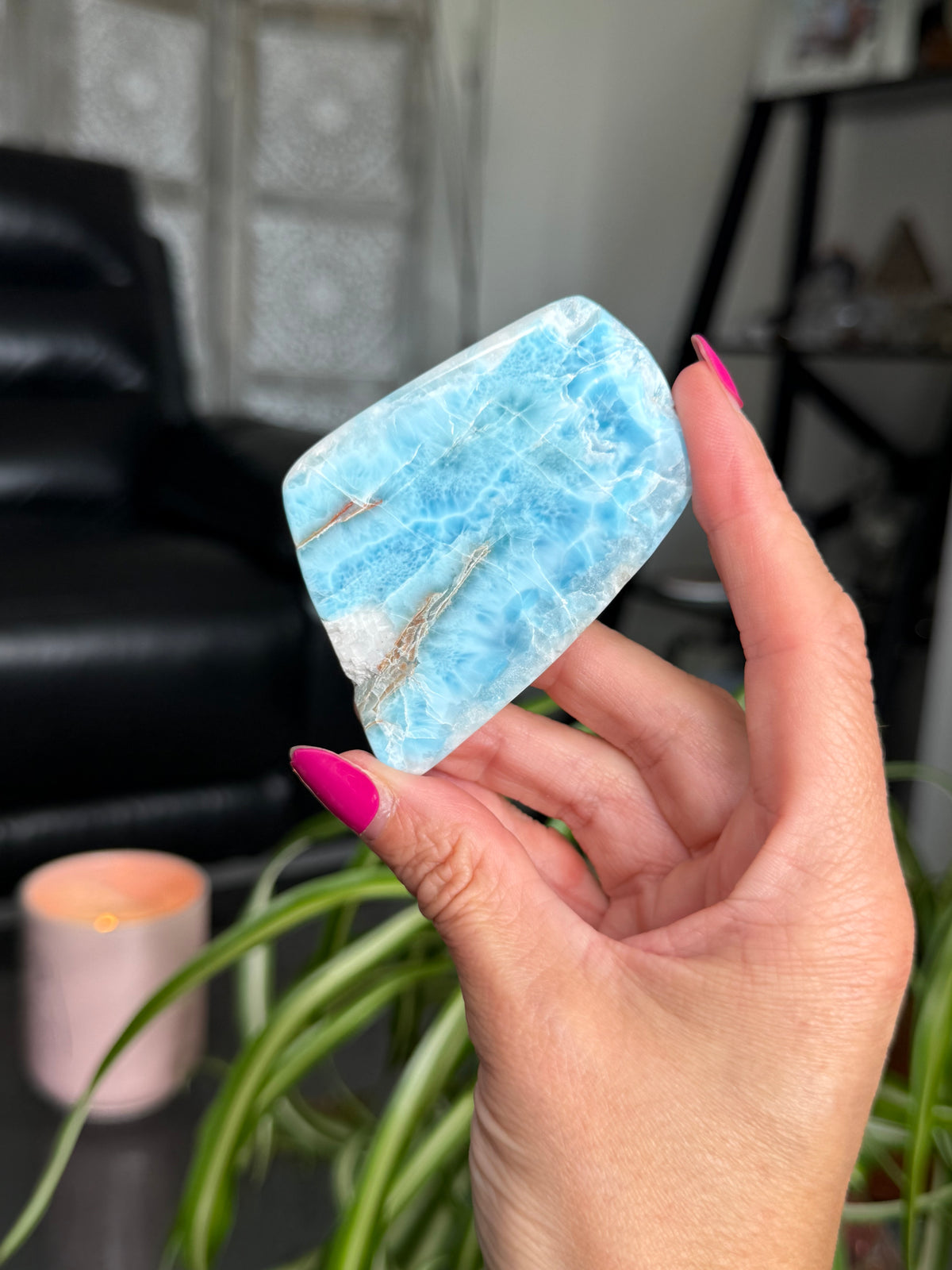 Larimar Polished Slice