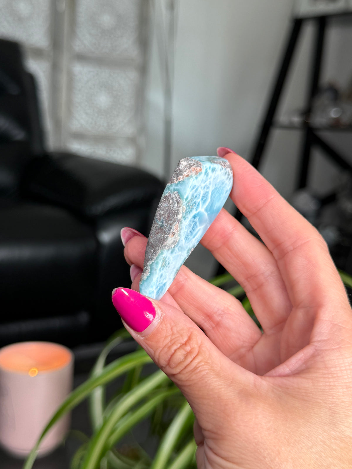 Larimar Polished Slice