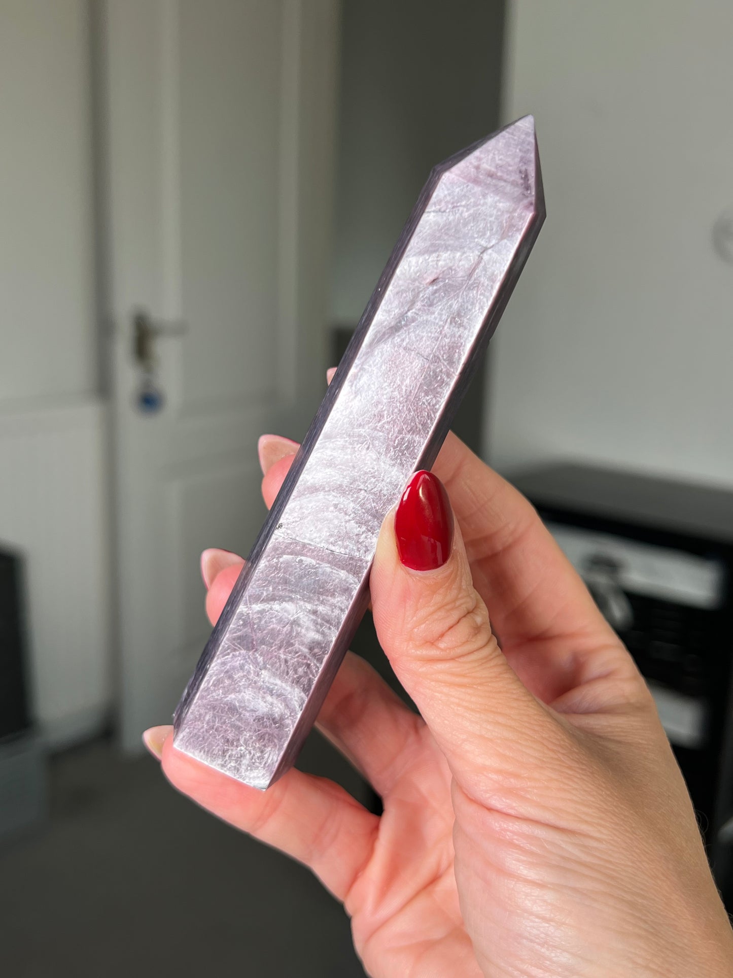 Gem Lepidolite Tower