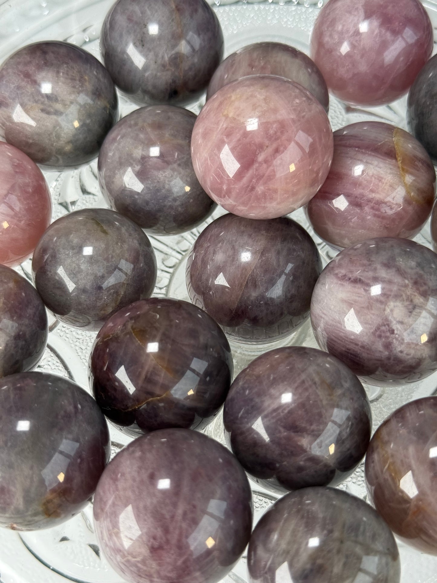 Lavender Rose Quartz Mini Sphere