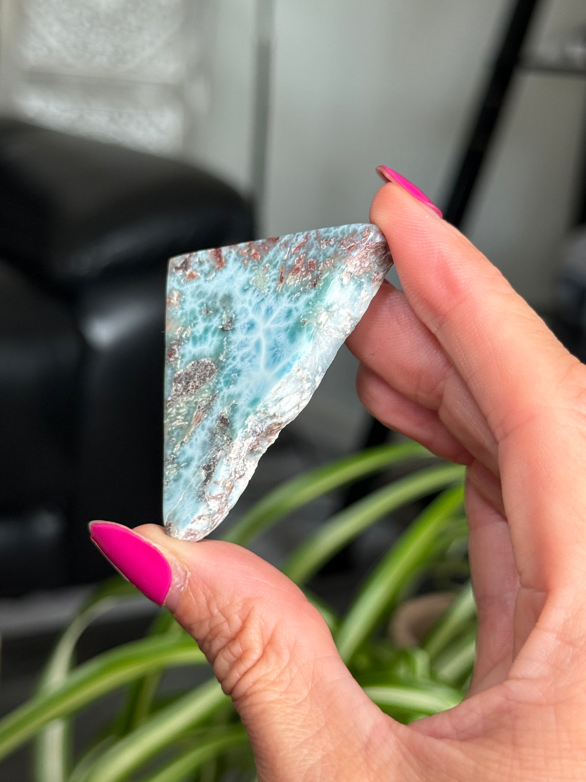 Larimar Polished Slice