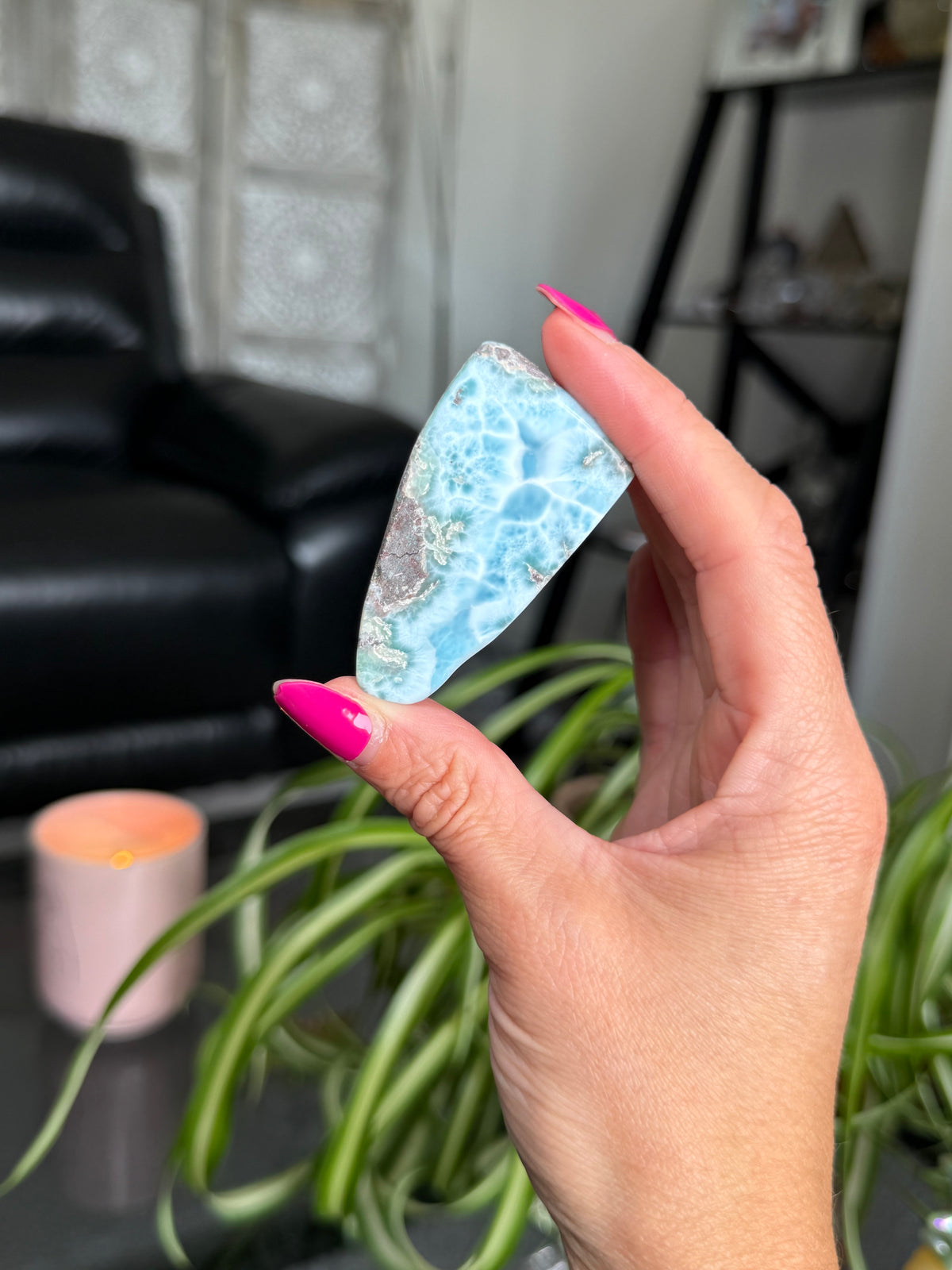 Larimar Polished Slice
