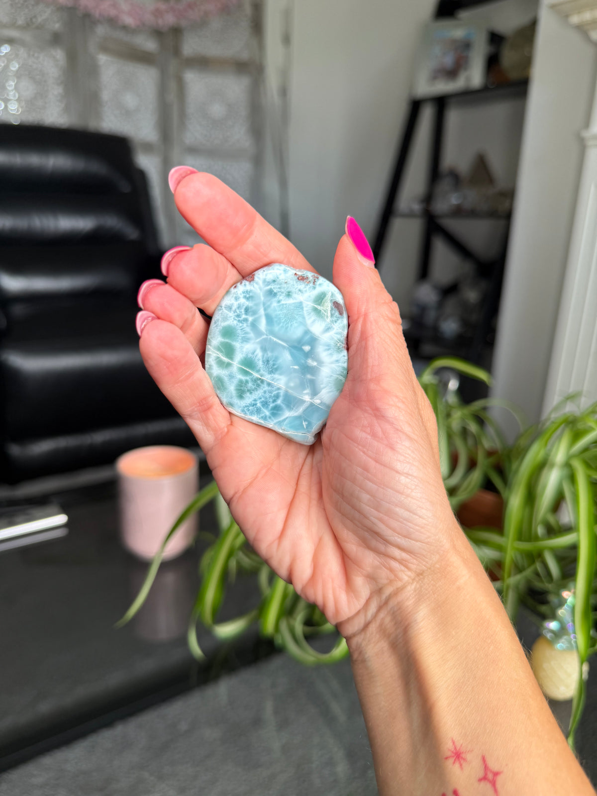 Larimar Polished Slice