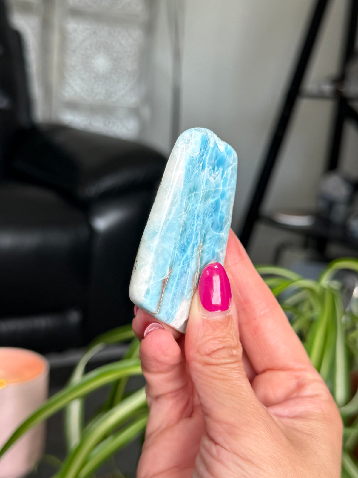 Larimar Polished Slice