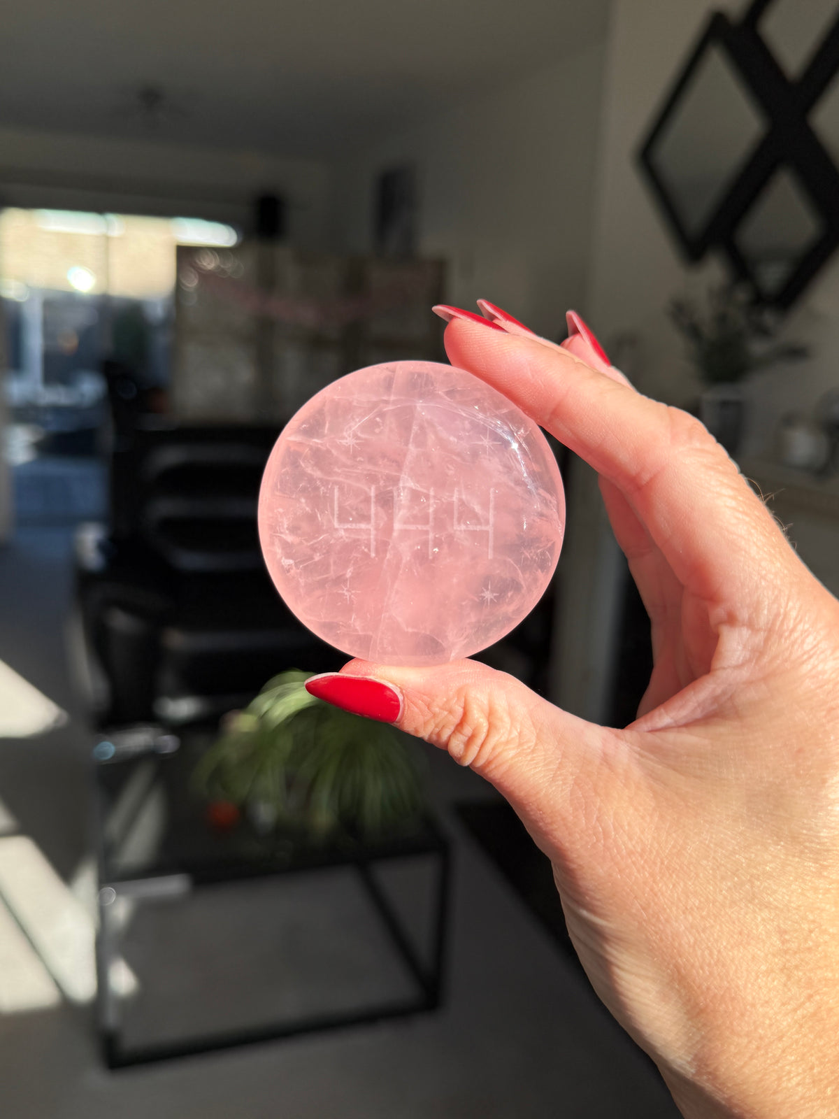 444 Rose Quartz Totem