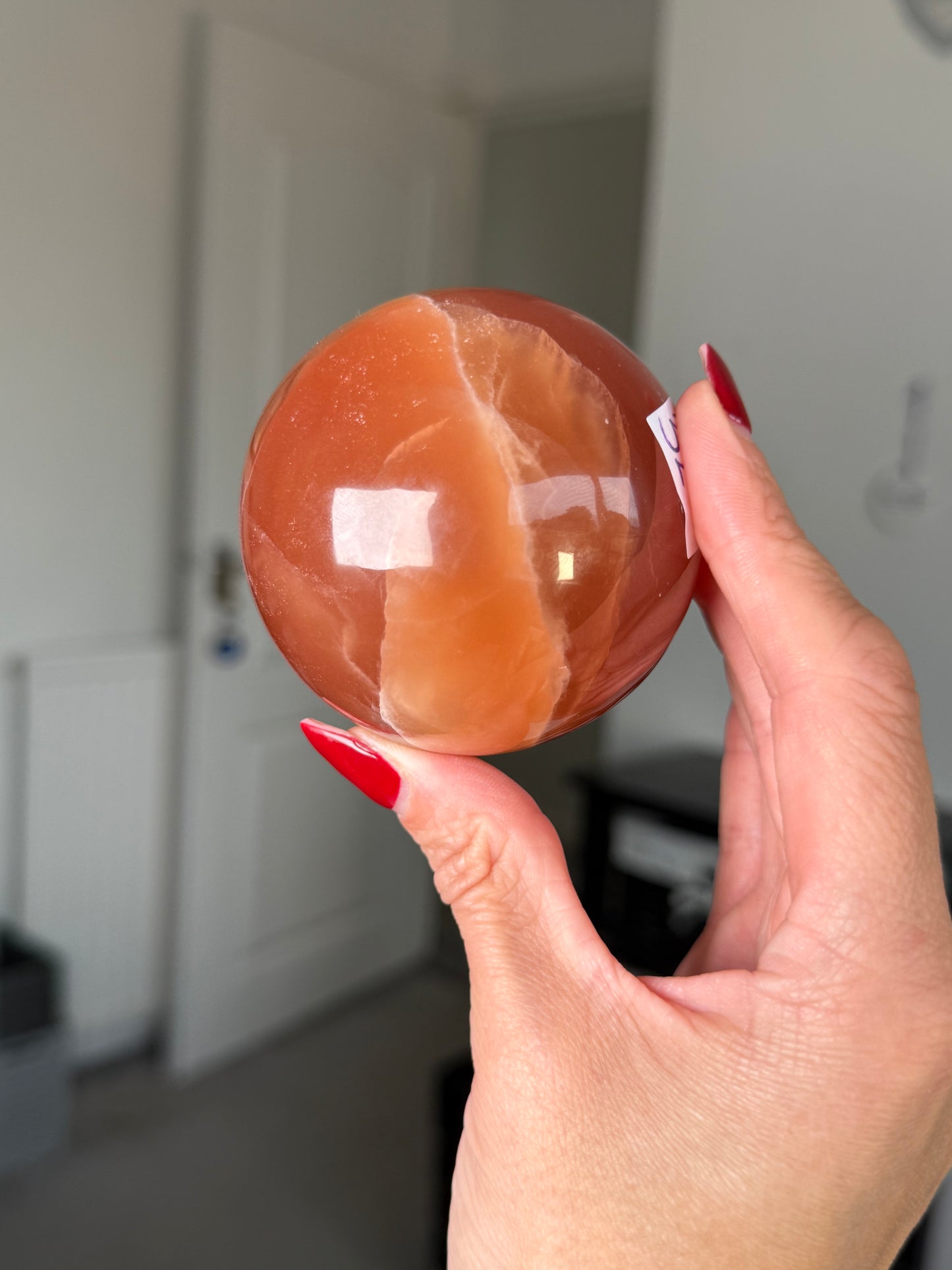 Honey Calcite Sphere