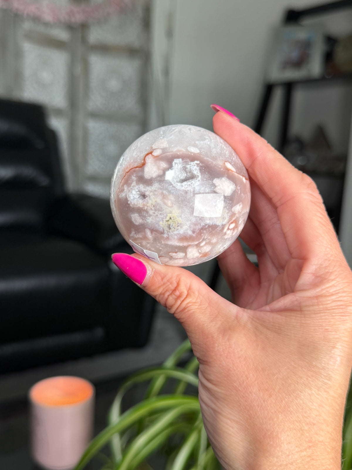 Flower Agate Sphere