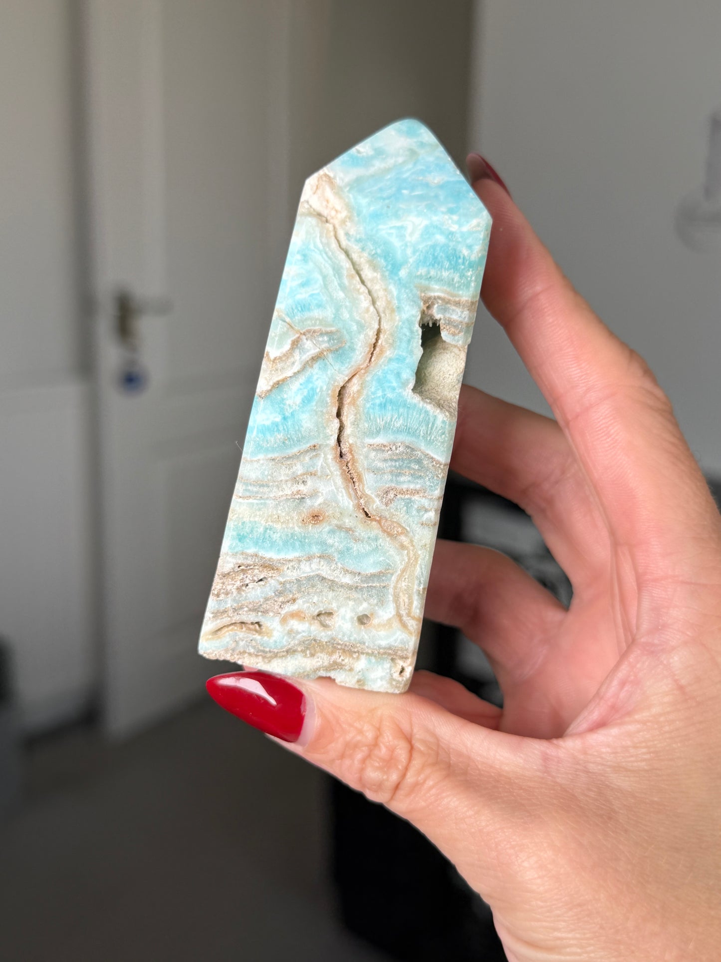 Blue Aragonite Tower