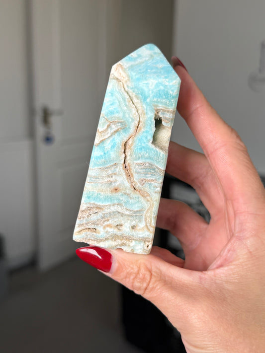 Blue Aragonite Tower