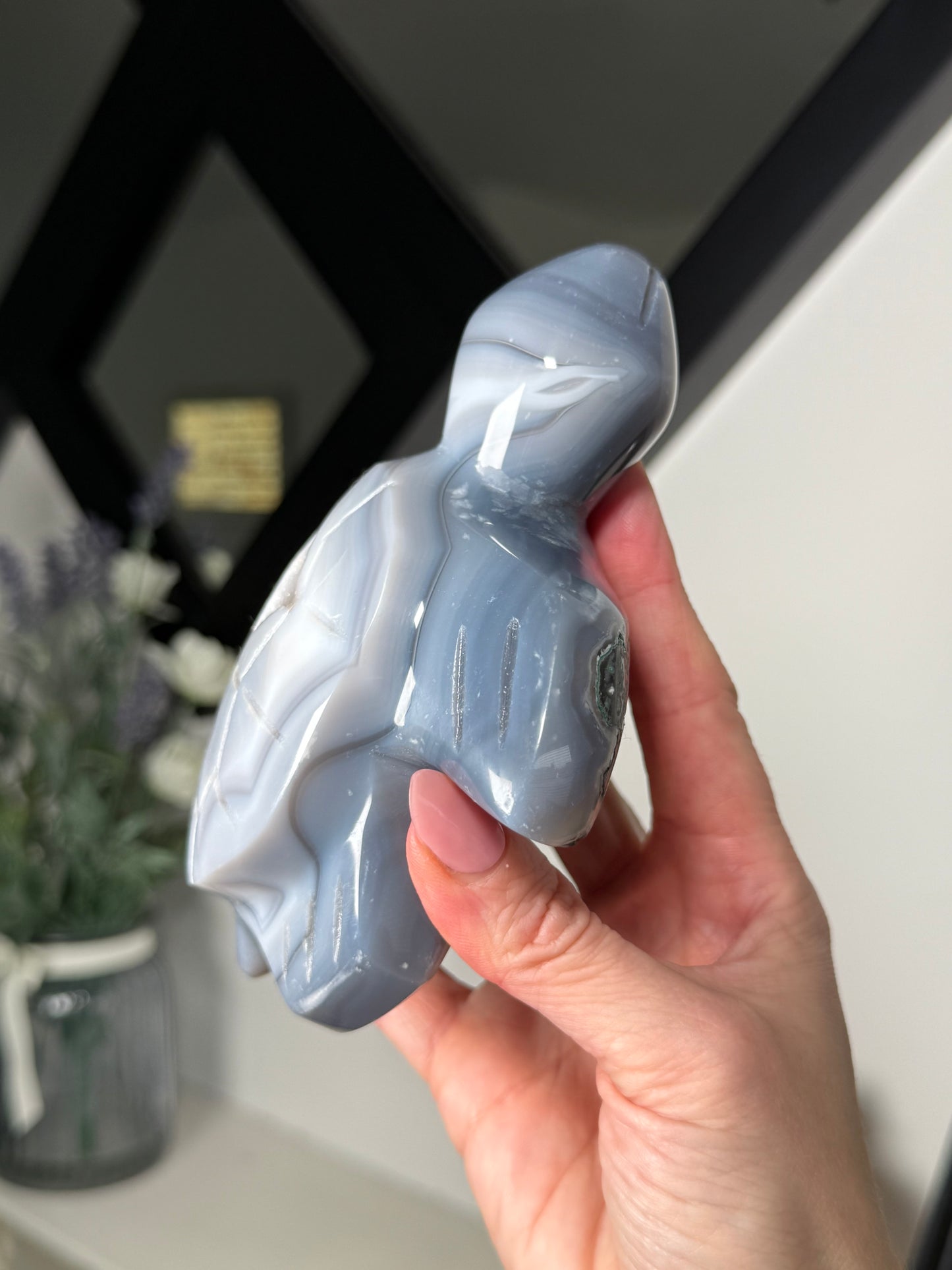 Agate Turtle With Stand