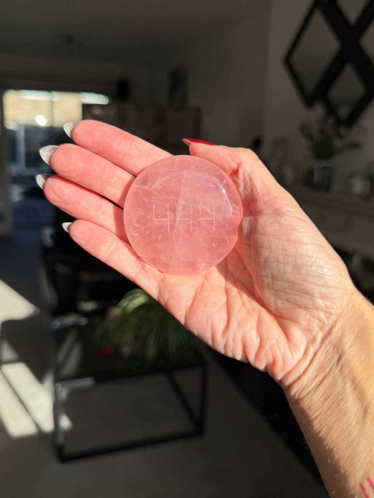 444 Rose Quartz Totem