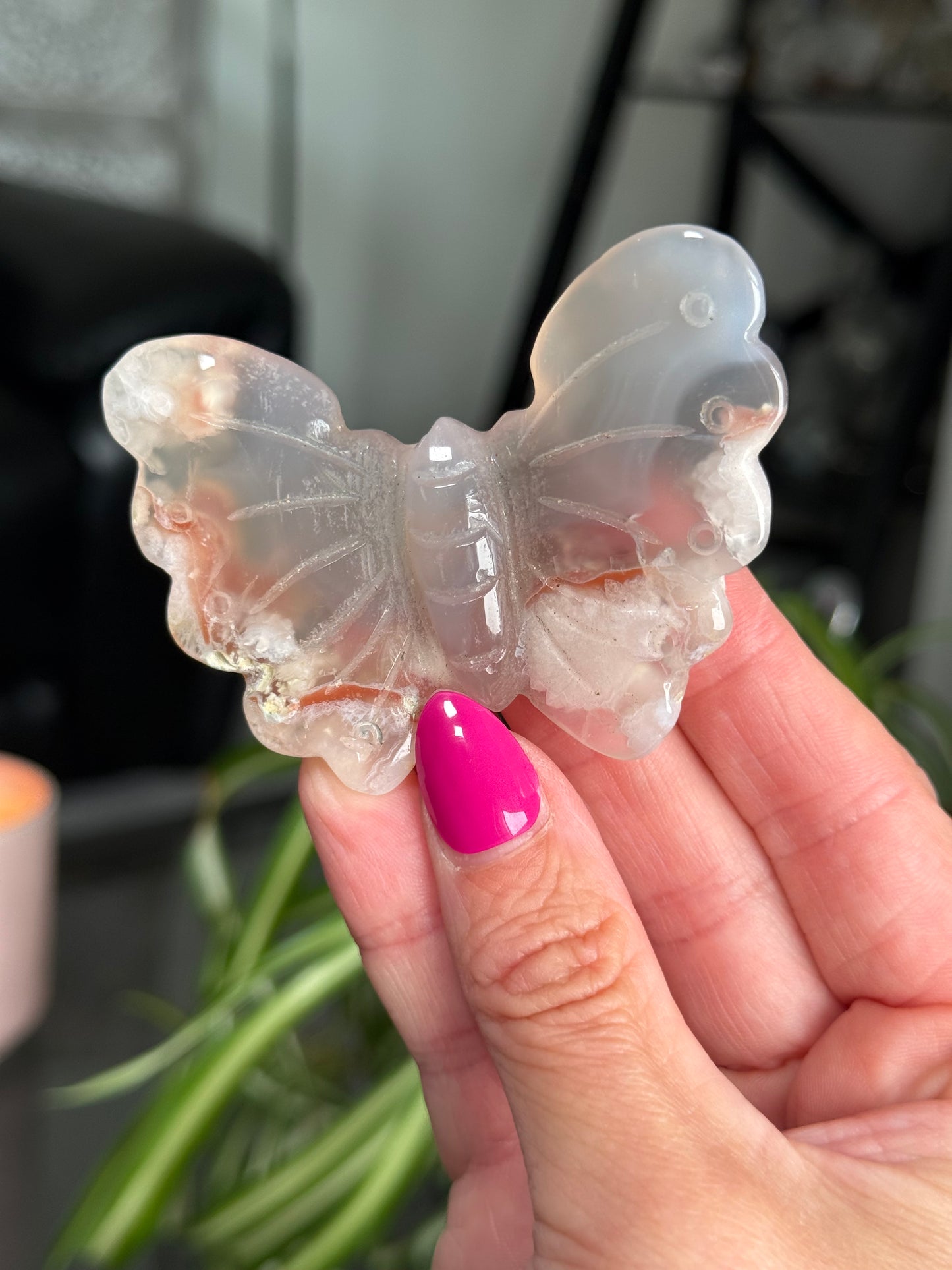 Flower Agate Butterfly