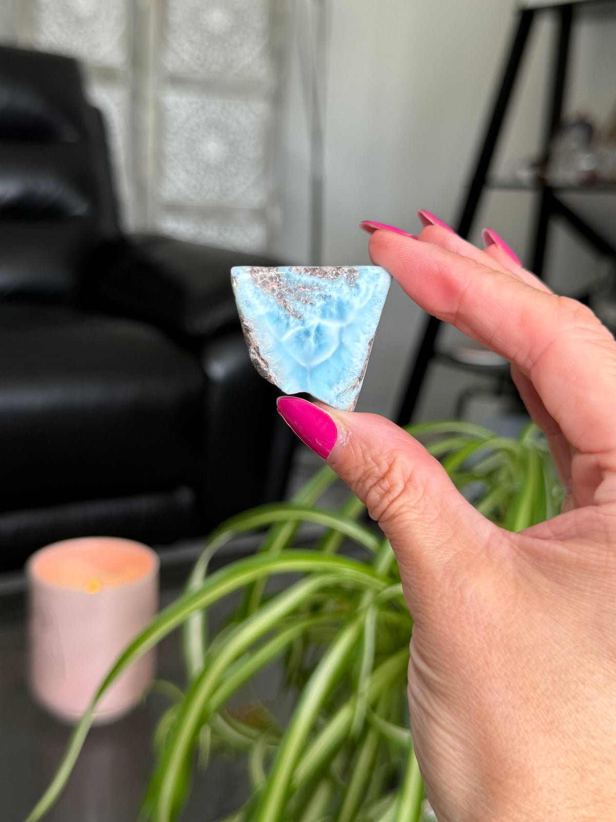 Larimar Polished Slice
