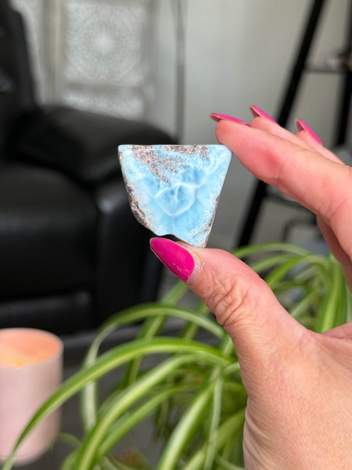 Larimar Polished Slice