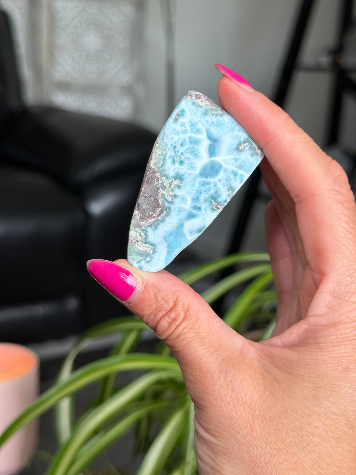 Larimar Polished Slice
