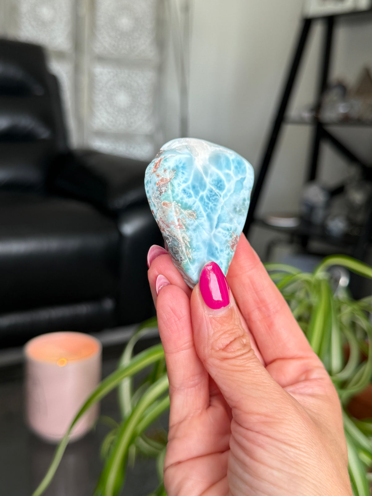 Larimar Polished Slice