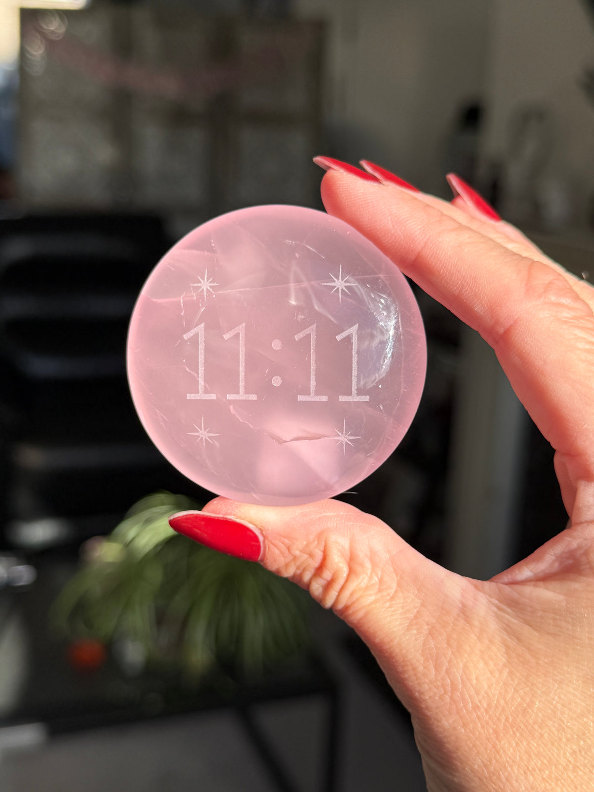 11:11 Rose Quartz Totem