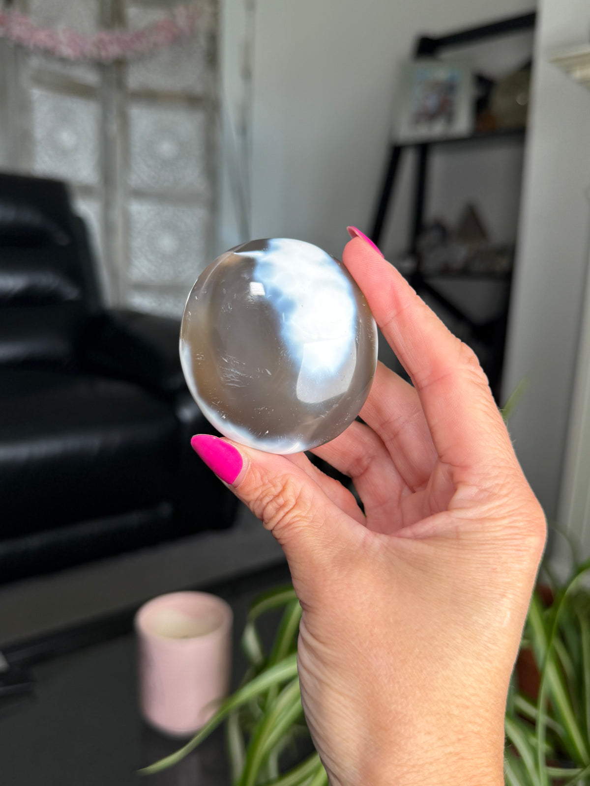 Orca Agate Palm Stone